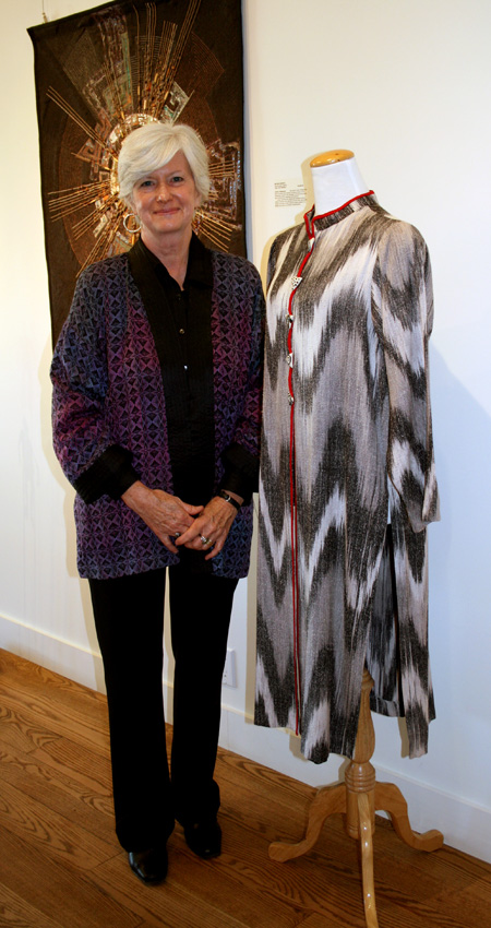 Pat Burns-Wendland with Ikat in the Common Thread International Part 2.