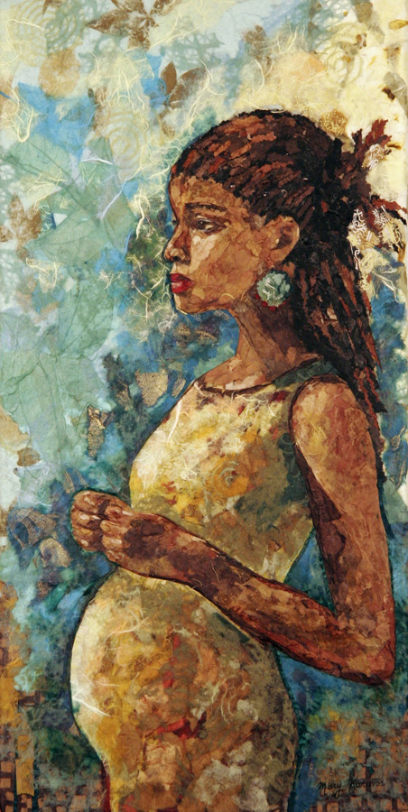 Contemplation, imported papers, 2008, 12 x 24, photo: Dean Palmer Photography