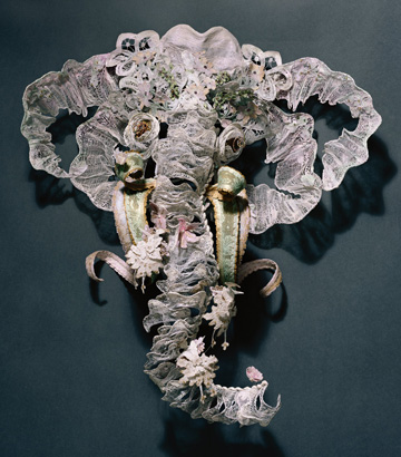 Fabricate Sculpture Series No 8, 3D Fabric Collage, 29.5x27, Lindy Pole