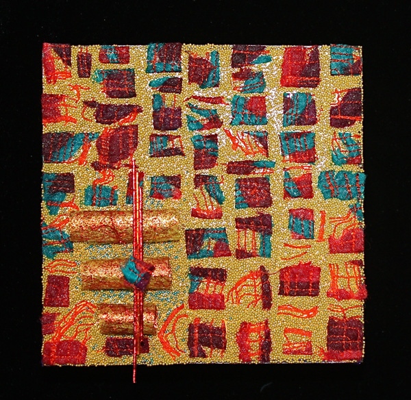 It's Magic #3, mixed media, 2010, 4" x 4", mosaic, photo: Geri deGruy