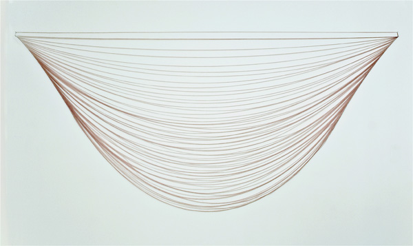 Two Islands in the River, 2010, Silk thread 234 x 333 x 5 cm, photo: Cheryl O'Brien