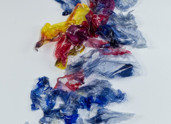 Place: a perfect landscape. silk fabric, resin, dimensions variable 