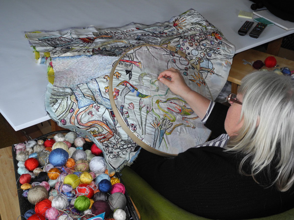 Artist Anna Torma in her studio.