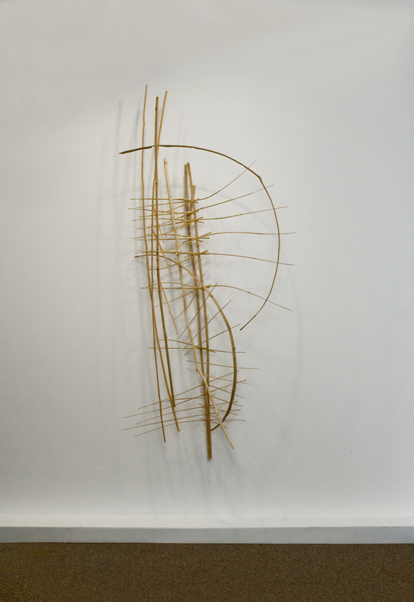 Mountains and Waters, 2001, 177 x 93 x 45 cm, bamboo, dogwood, found wood, oil paint, photo: Cheryl O'Brien