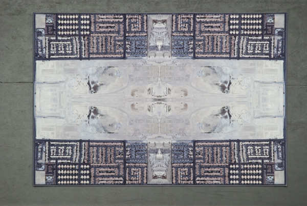 WorldWide Carpets #1, "6th & Flower St", 140 x 190 cm, photograph printed on carpet material