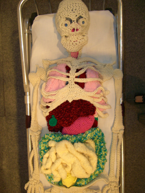 Lab, yarn, thread, 2006, life sized, crochet, sewing. Photo: Shanell Papp