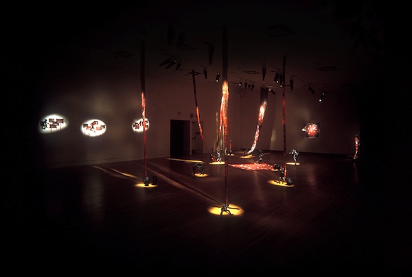 Proverbs of Hell, 2001. Japanese tissue paper, acrylic ink, oil based marble, oil paint, wire armatures filled with rigid polyurethane foam, wax, pigment, human hair. Installation at Museum of Contemporary Canadian Art. Photo: Isaac Applebaum