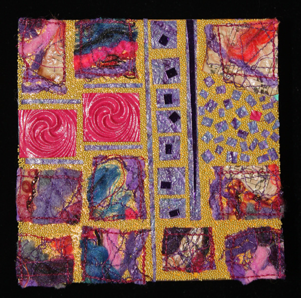 It's Magic #7, mixed media, 2010, 4" x 4", mosaic, photo: Geri deGruy