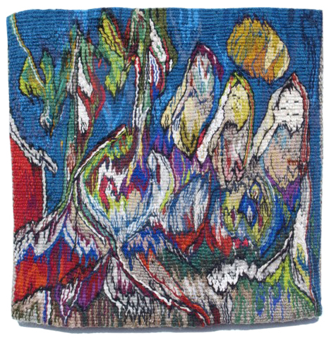 Summer's Night, 35 x 35 cm. woven tapestry.