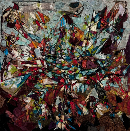 Calligraphy of Color- Imported Papers - 2010 - 36 x 36, photo: Dean Palmer Photography