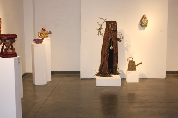 'Clockworks Exhibition',  various fibre techniques