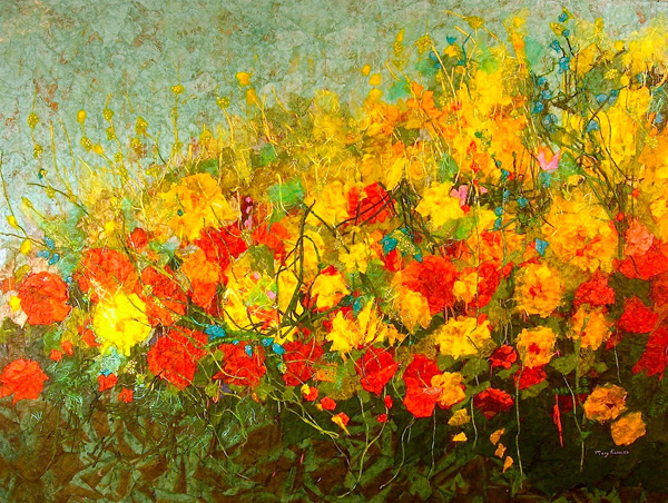 Garden Rhapsody, imported papers, 2009, 30 x 40, photo: Dean Palmer Photography