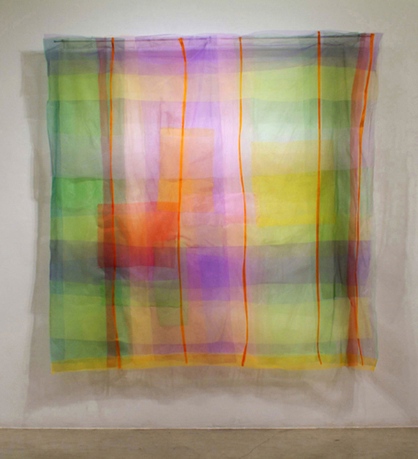 Lightness of Being #1, 99" x 96", industrial mesh. Photo: Cathy Breslaw.
