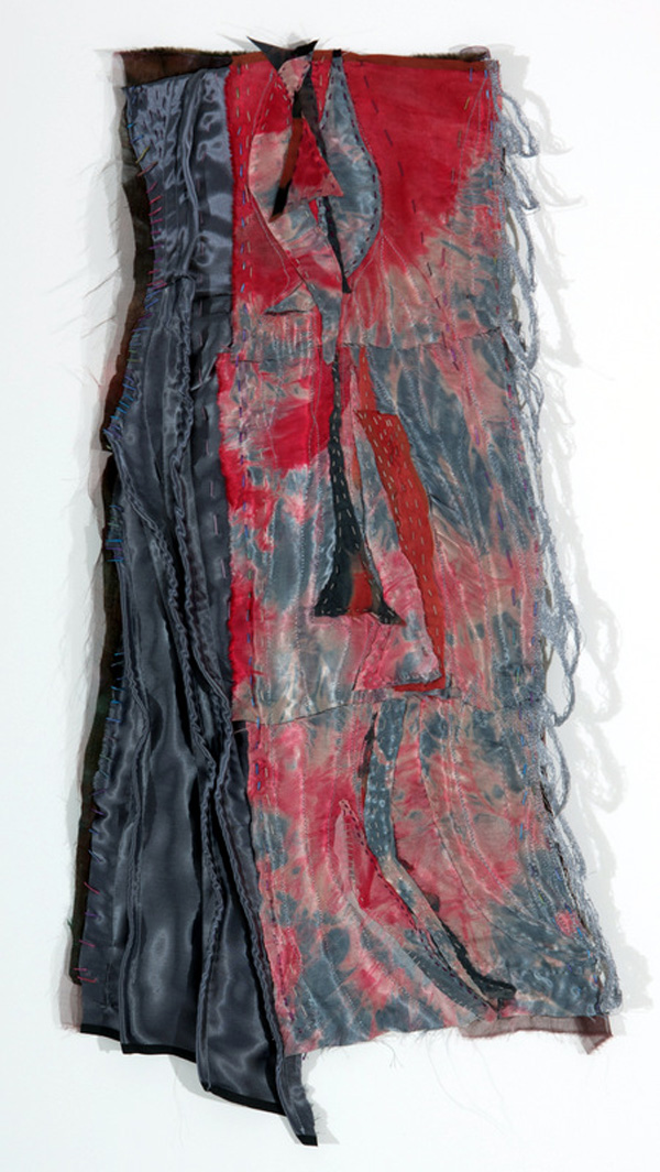 Place: a perfect landscape, silk fabric, resin