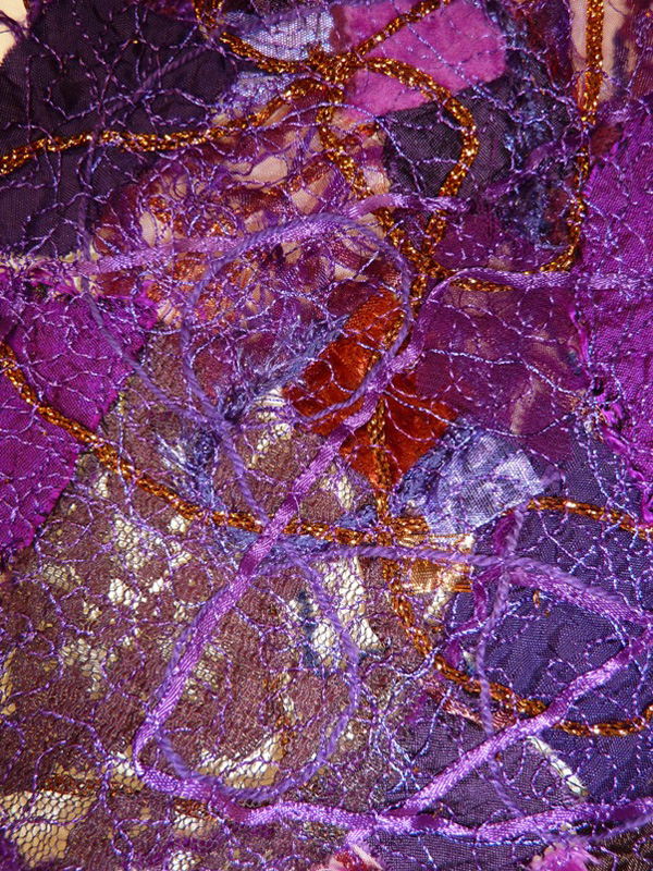 Purple Patch scarf - detail,