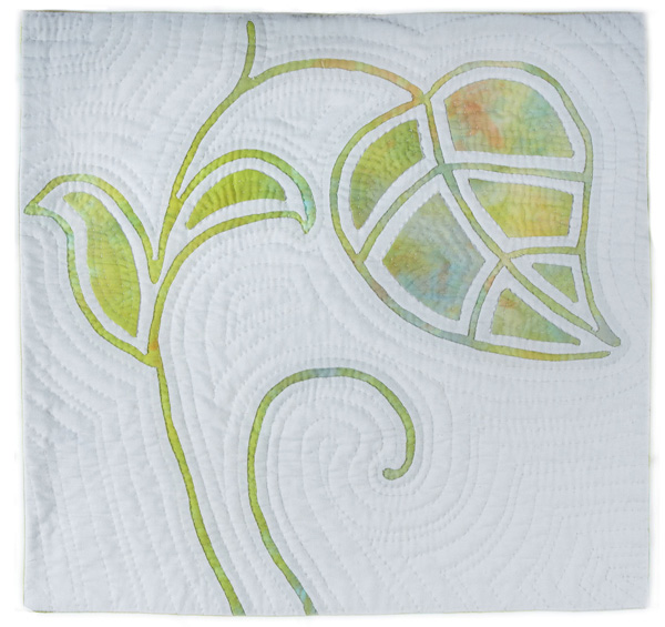 Sans Blas II, 16in. x 16in., cotton hand-dyed by artist, reverse appliqué, hand quilted by the Martin sisters.