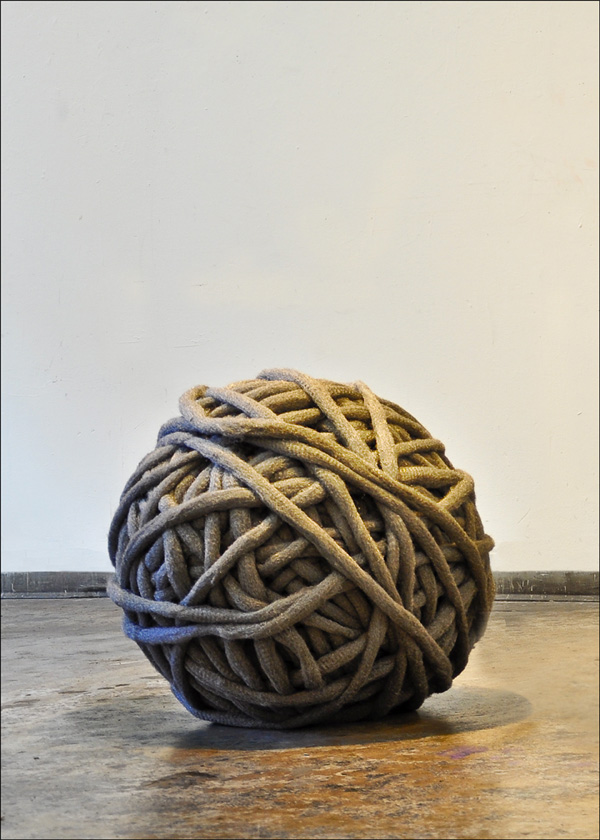 Unravelled; 2012; 30"x30"x30"; steel wool