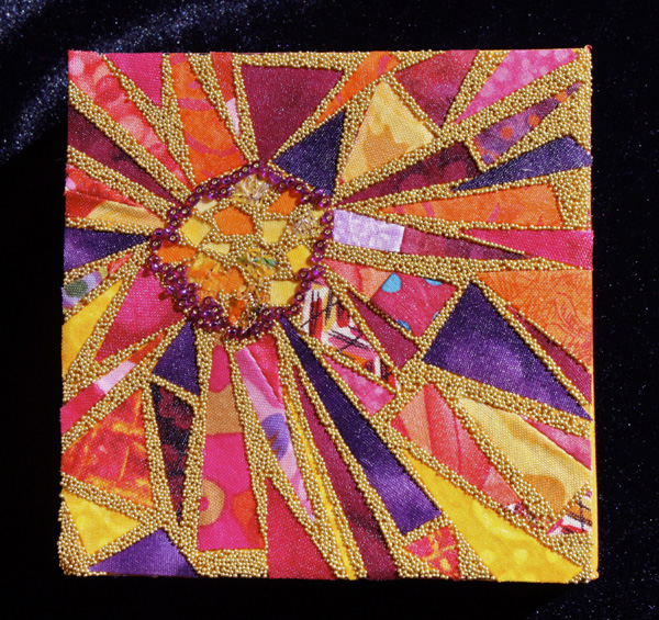 It's Magic #1, mixed media, 2010, 4" x 4", mosaic, photo: Geri deGruy