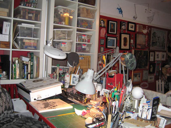 Melanie's studio in Toronto.