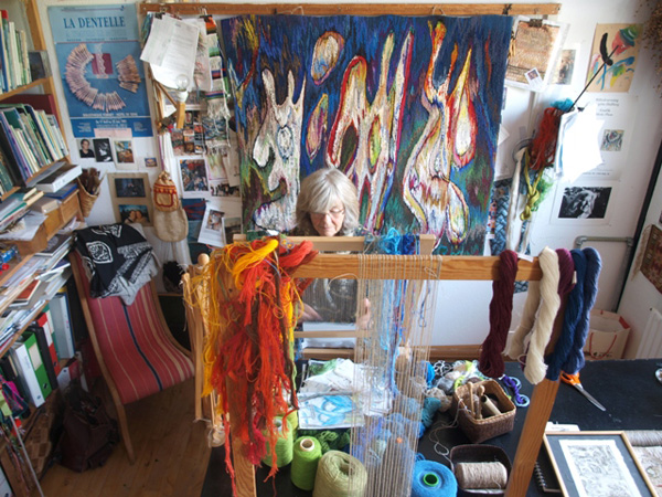 Studio of Birgitta Hallberg in Copenhagen Denmark.