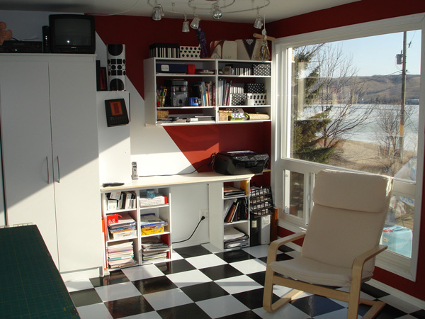 Anna Hergert's studio in Moose Jaw, Saskatchewan.