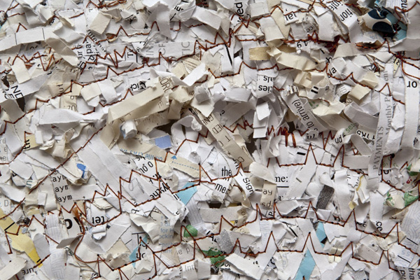 Detail, Large rug of confidential documents from 2009, 2009, Photo: Toni Hafkenscheid