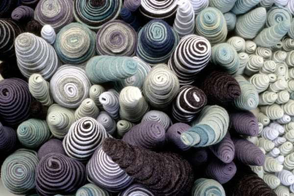 Liquid Force (detail), 2006, dyed and rolled (Leisa Rich)