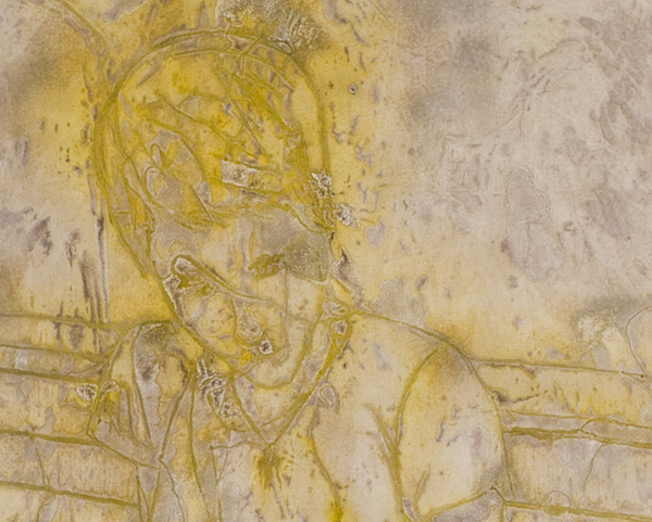 Detail: Trip to the Mountains II, 56" x 39", acrylic inks on 100% cotton paper, monoprint, photo: Fraser Spowart.
"Trip to the Mountains II" 2008
Permanent Ink on Arches Cover
56"x39"