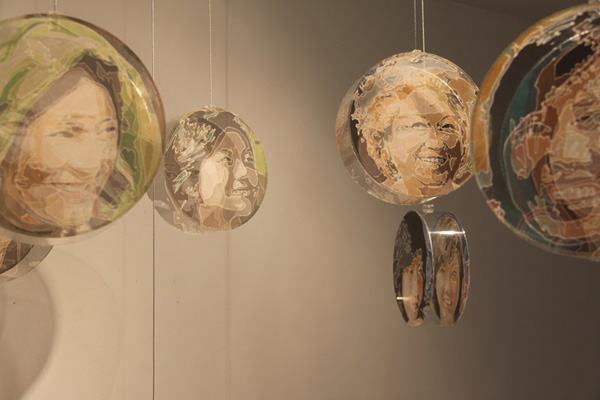 Face to Face Past and Present, detail, shown at Gladstone Hotel, Come Up To My Room