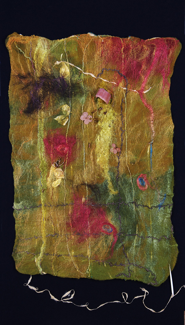 Journaling the Vines, 2010, 36 H x 22W x 3 D inches, photo: Shawna Eberle