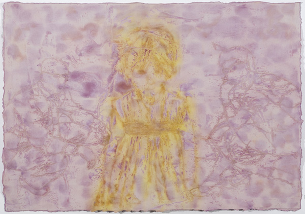 Christmas 1950 II, 56" x 39", acrylic inks on 100% cotton paper, monoprint, photo: Fraser Spowart
"Christmas, 1950 II" 2008
Permanent Ink on Arches Cover
56"x39"