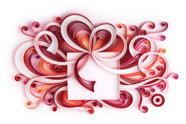 Target Gift Card, paper/card, technique: paper quilling.