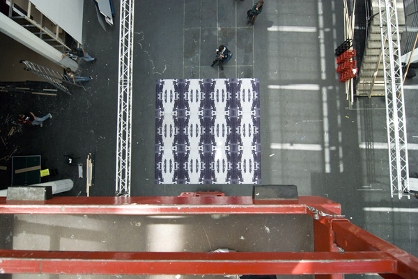 WorldWide Carpets blur series, shooting of complete flooring with 12 carpets