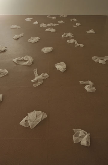 Silence 5, wool, silk, photo: John Tamblyn