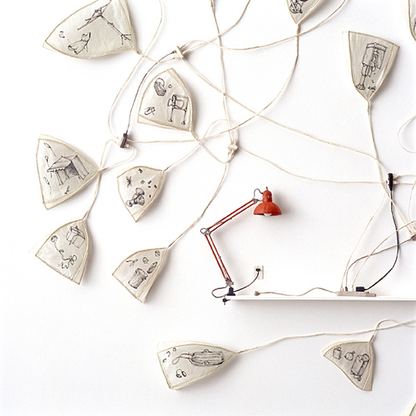 Detail: Is it May already?, 2007, Japanese paper sculpture, intaglio print.