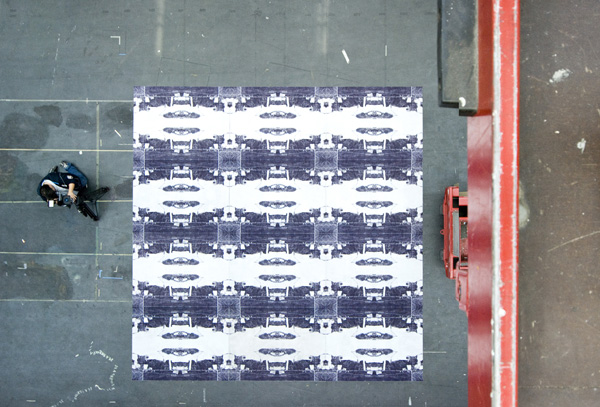 WorldWide Carpets blur series, shooting of complete flooring with 12 carpets