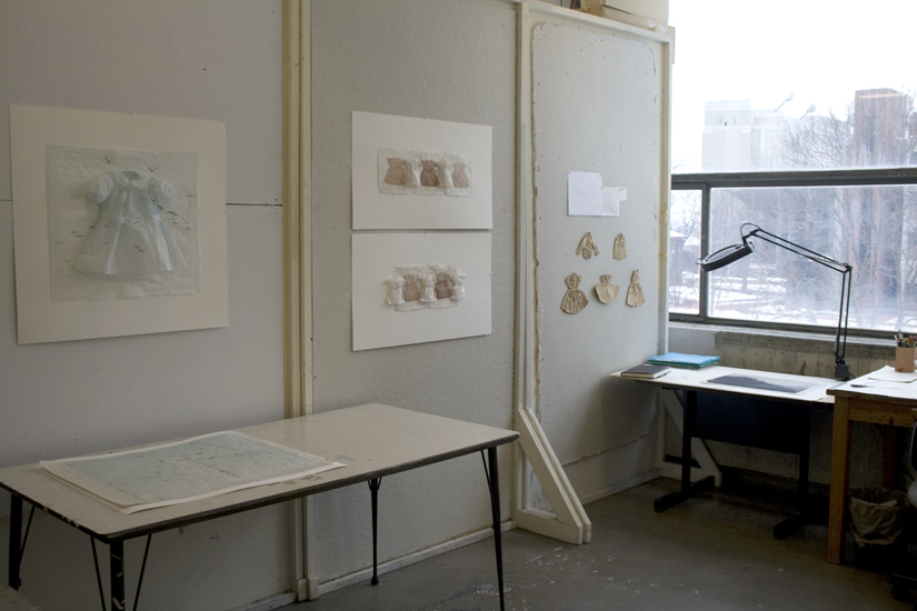 Emma Nishimura's Studio at the University of Nebraska-Lincoln.