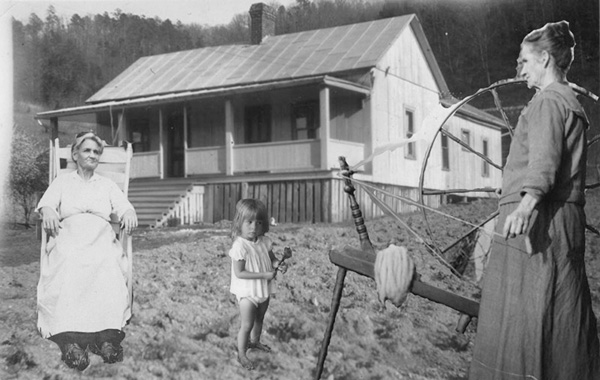 Arrowmont: Spinning Wheel (collage inspiration), 8" x 5", photoshop collage using 4 photographs