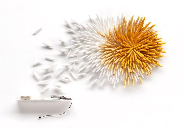 It's worth it this time, 20 x 30 x 2, Japanese paper sculpture