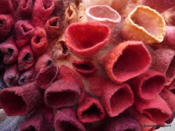 Air, detail, 2011, 50x60, Marjolein Dallinga, wool felted