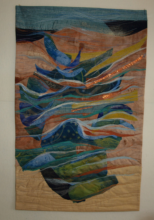 Cape d`or, Machine stitched, cotton, silk, metal