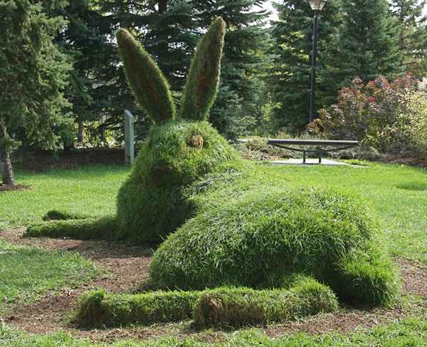 Great Hare, 2011, soil & turf, 15' long