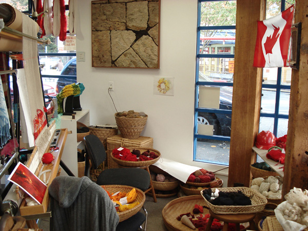 My corner of the studio – photo by artist