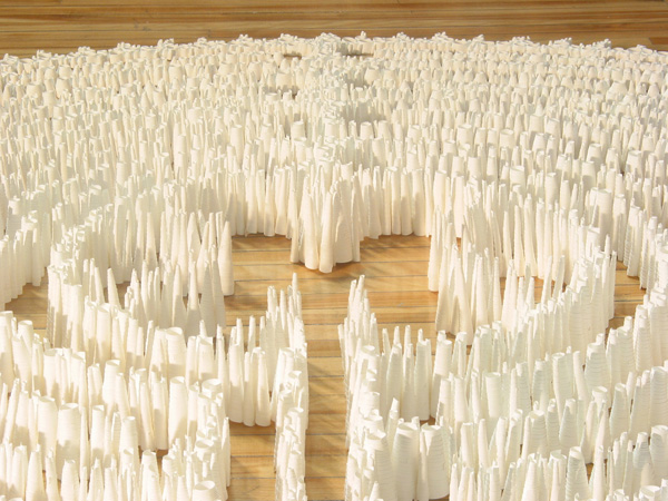 Pèlerinage, 2006-2005, Enroled paper, Detail, Elisabeth Picard photo credit