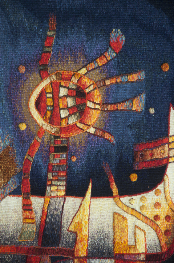 Detail 2, Spiritual Paths, 180 x 268 cm, Hand-woven Tapestry