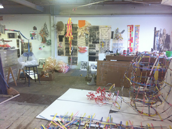 Libby Hague's studio in Toronto.