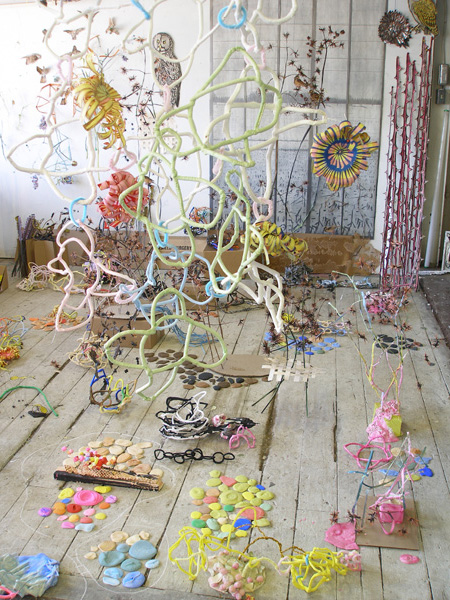 Libby Hague's studio in Toronto.