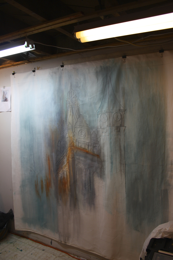 In process: Photo: Karen Goetzinger.