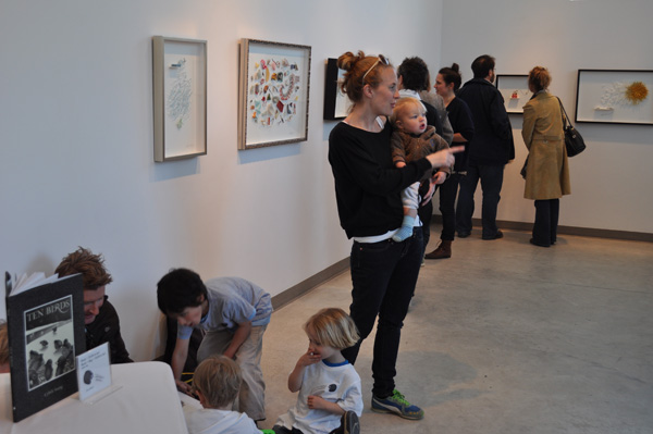 "Ten Birds" book launch at the Wychwood Barns, Toronto.
