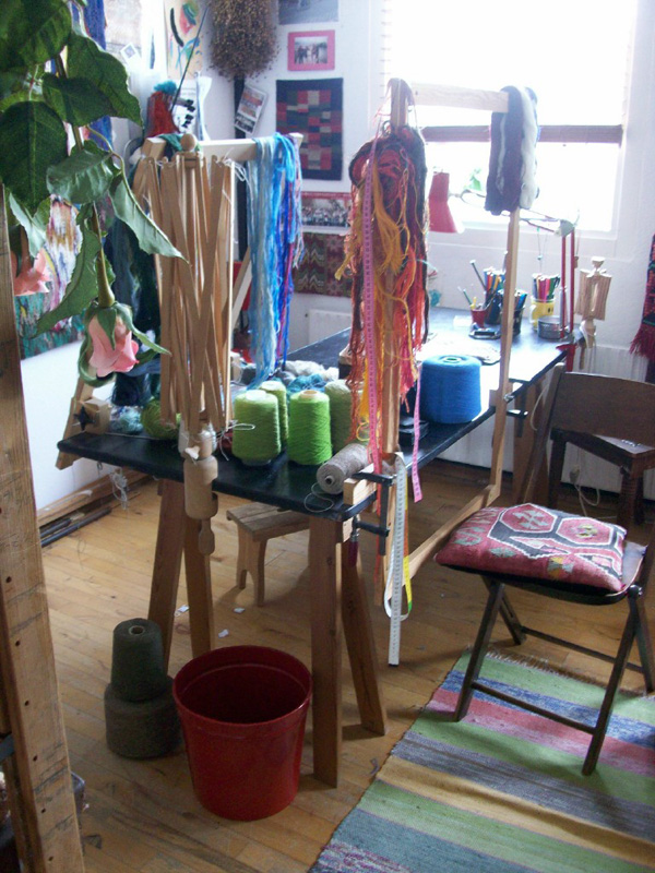 Studio of Birgitta Hallberg in Copenhagen Denmark